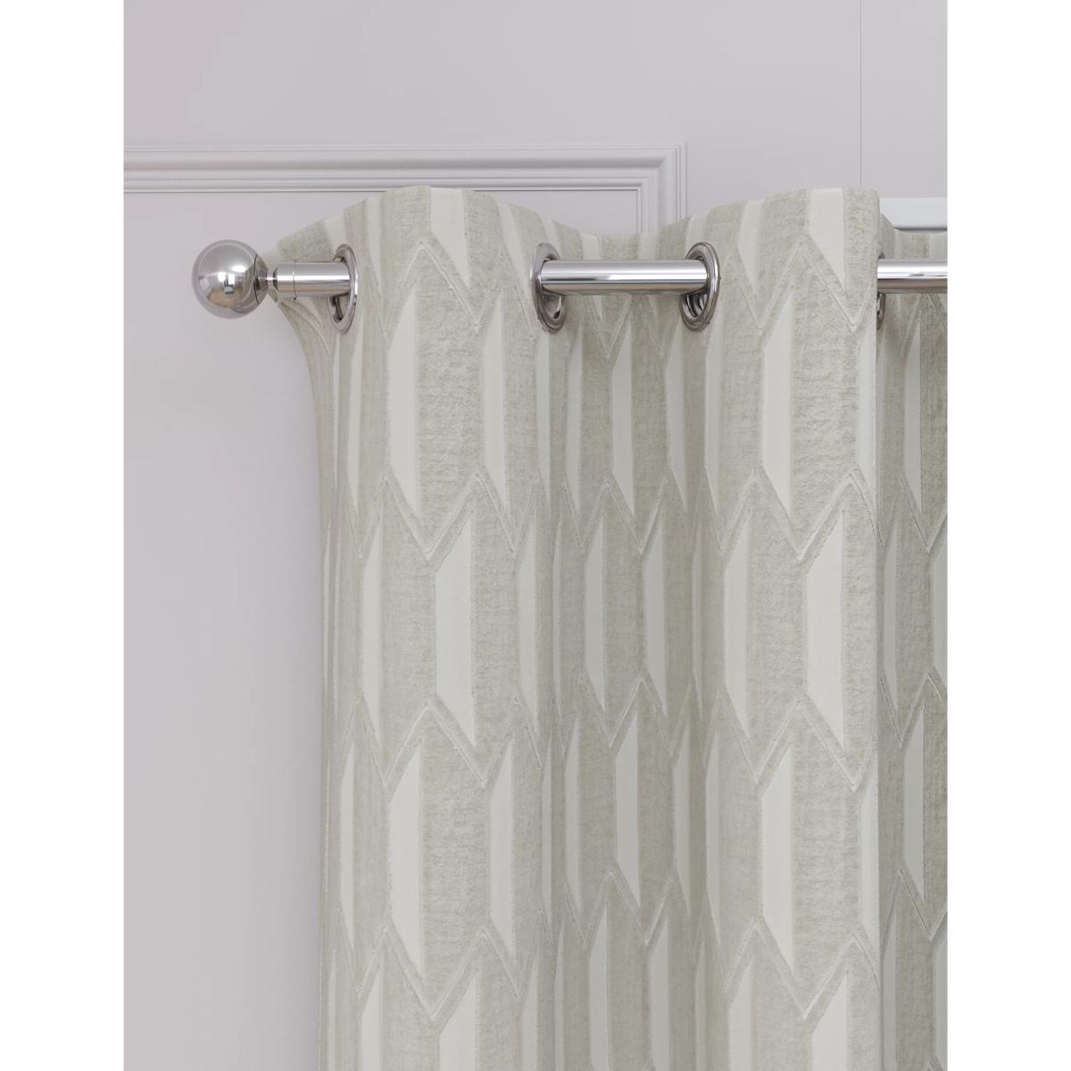 M&S Velvet Diamond Eyelet Curtains - NAR54 - Champagne, Champagne – image 4