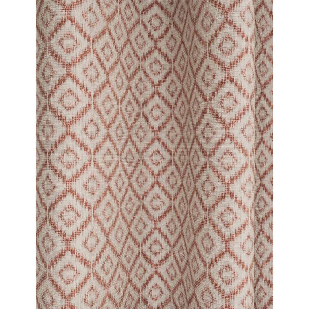 M&S Ikat Jacquard Eyelet Curtains - WDR72 - Rust, Rust – image 4