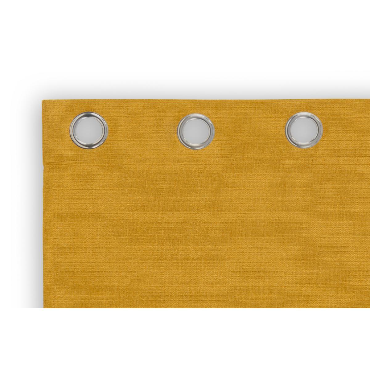 Marzia Pair of Curtains Eyelet 135 x 260cm, Dark Mustard – image 6
