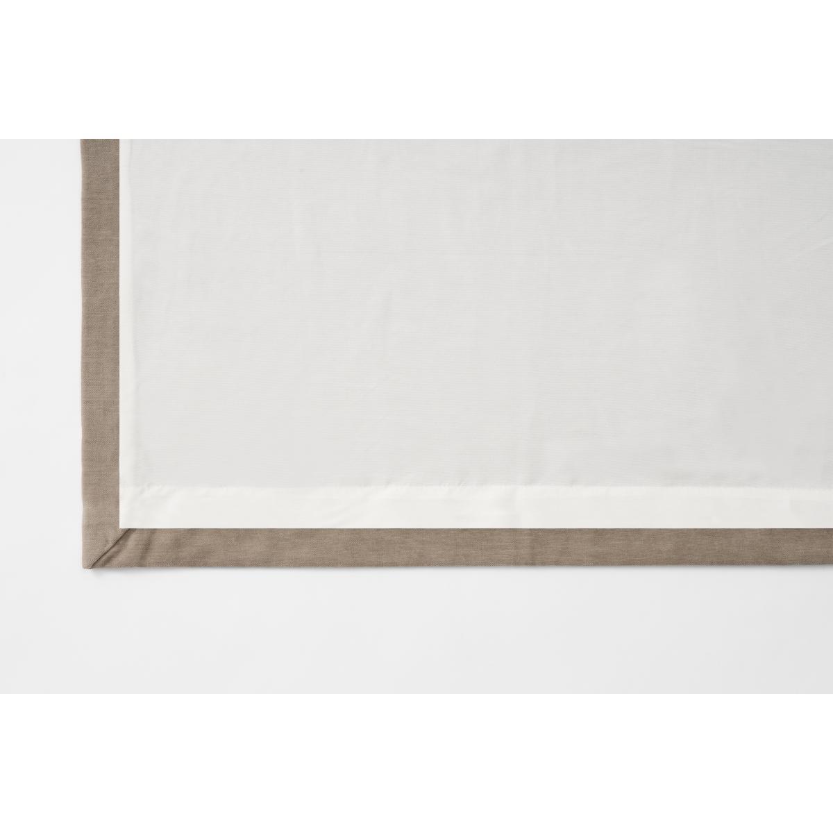 Jovian Eyelet Lined Pair of Curtains, 135 x 260 cm, Taupe – image 9