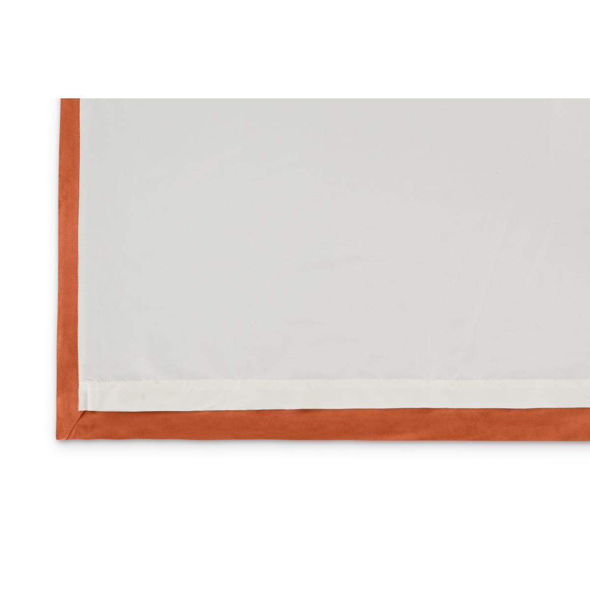 Julius Lined Velvet Eyelet Pair of Curtains, 168 x 228cm, Burnt Orange – image 6