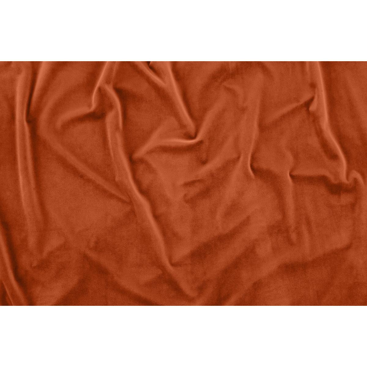 Julius Lined Velvet Eyelet Pair of Curtains, 168 x 228cm, Burnt Orange – image 7