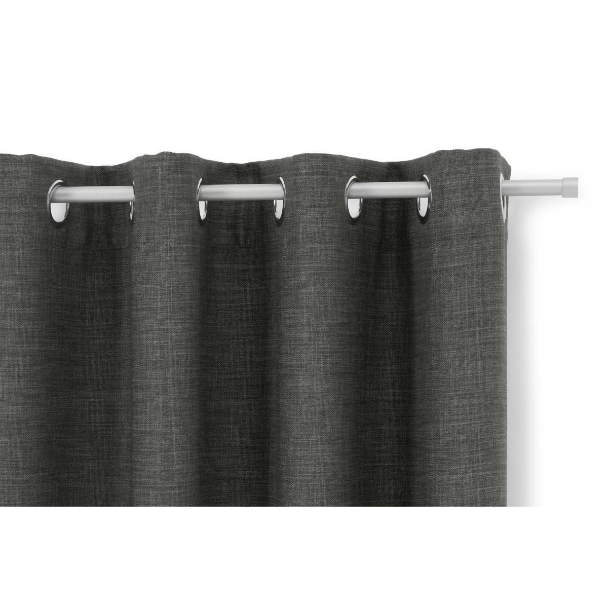 Wells Blackout Pair of Curtains, 135 x 260 cm, Charcoal Grey – image 2