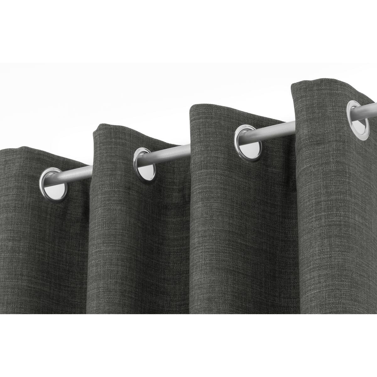 Wells Blackout Pair of Curtains, 135 x 260 cm, Charcoal Grey – image 6