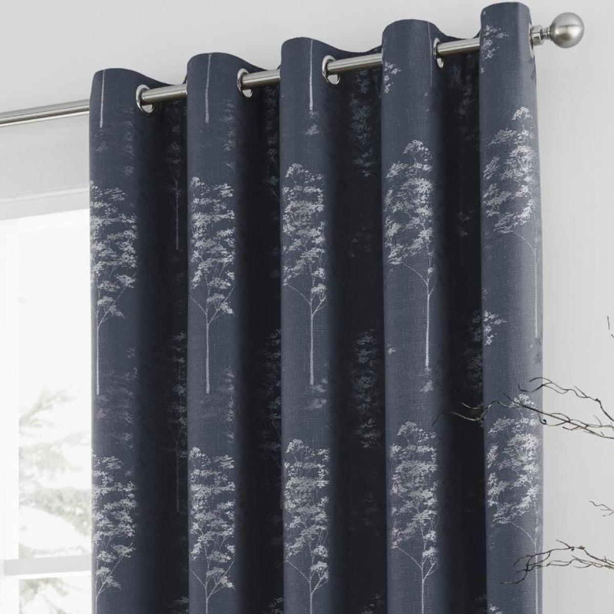 Curtina Elmwood Navy Curtains – image 2