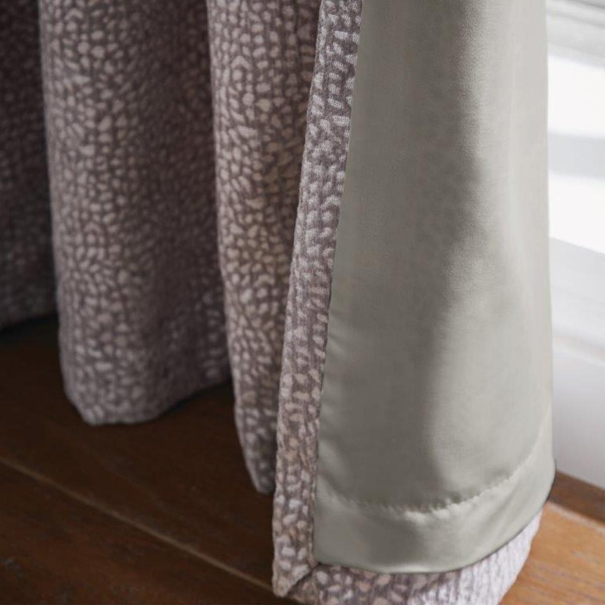 Hyperion Eros Chenille Jacquard Eyelet Curtains - Champagne Gold - 66x72 – image 5