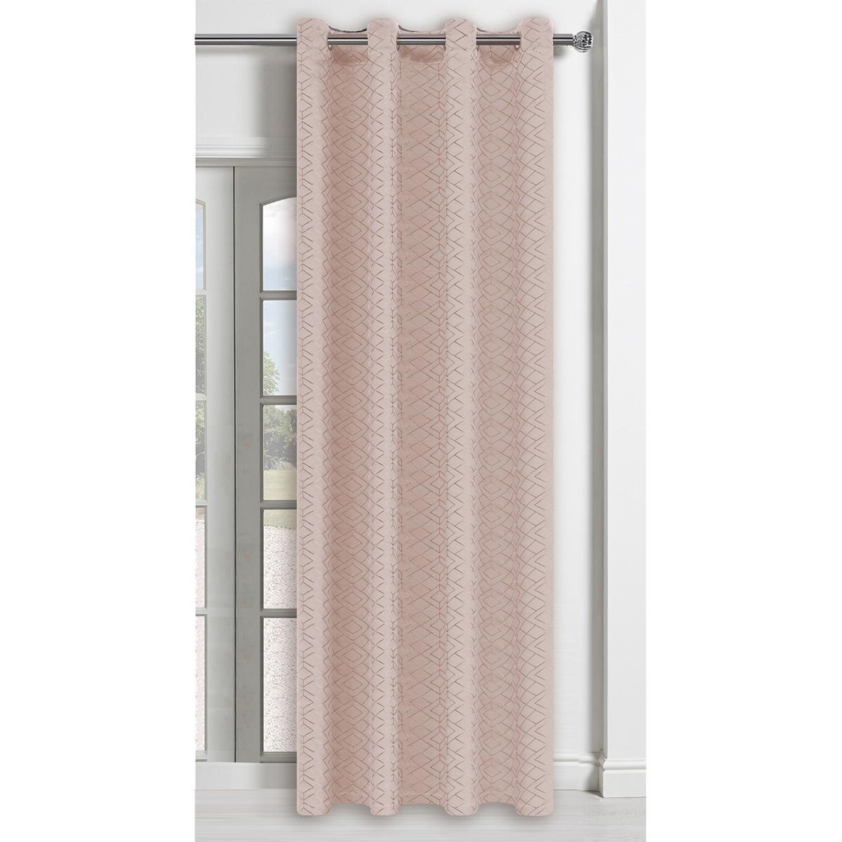 Geo Metallic Velvet Eyelet Panel - Ivory – image 2