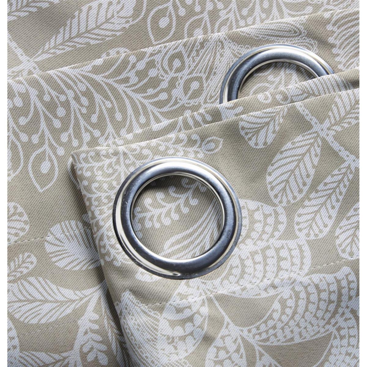 Fern Eyelet Ring Top Curtains - Latte / 183cm / 2.15cm – image 3