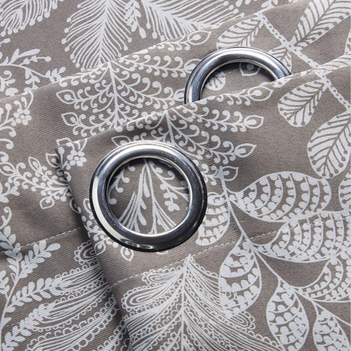 Fern Eyelet Ring Top Curtains - Latte / 183cm / 2.15cm – image 7