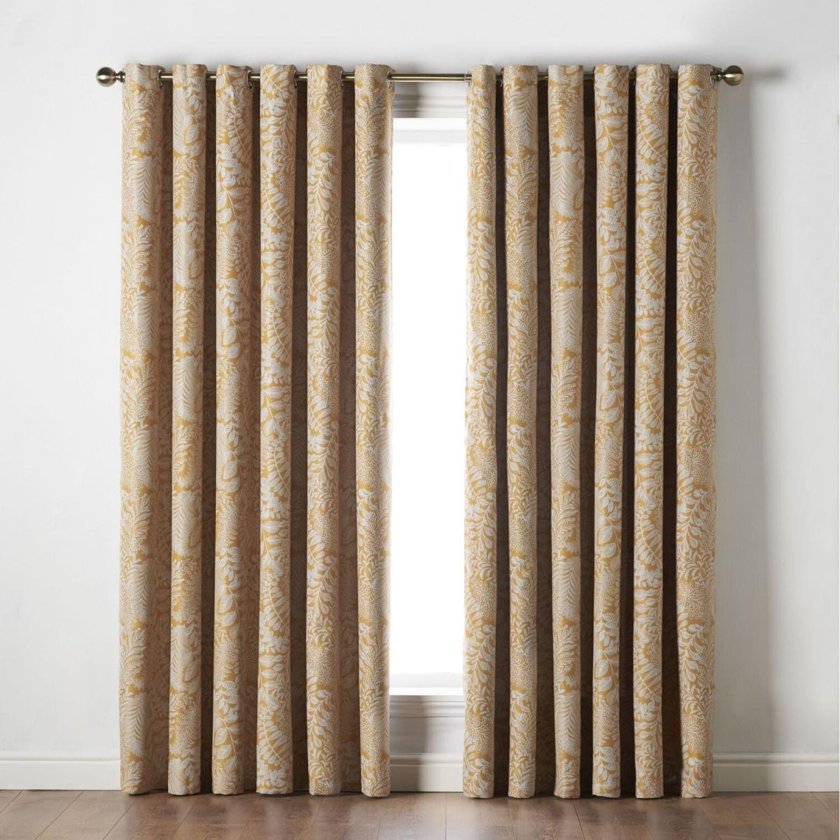 Fern Eyelet Ring Top Curtains - Latte / 183cm / 2.15cm – image 8