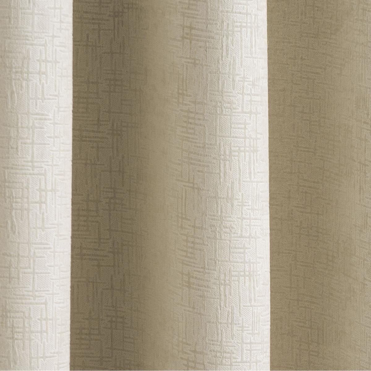 Pair of Vogue Eyelet Thermal Dimout Curtains - Ochre / 229cm / 117cm – image 2