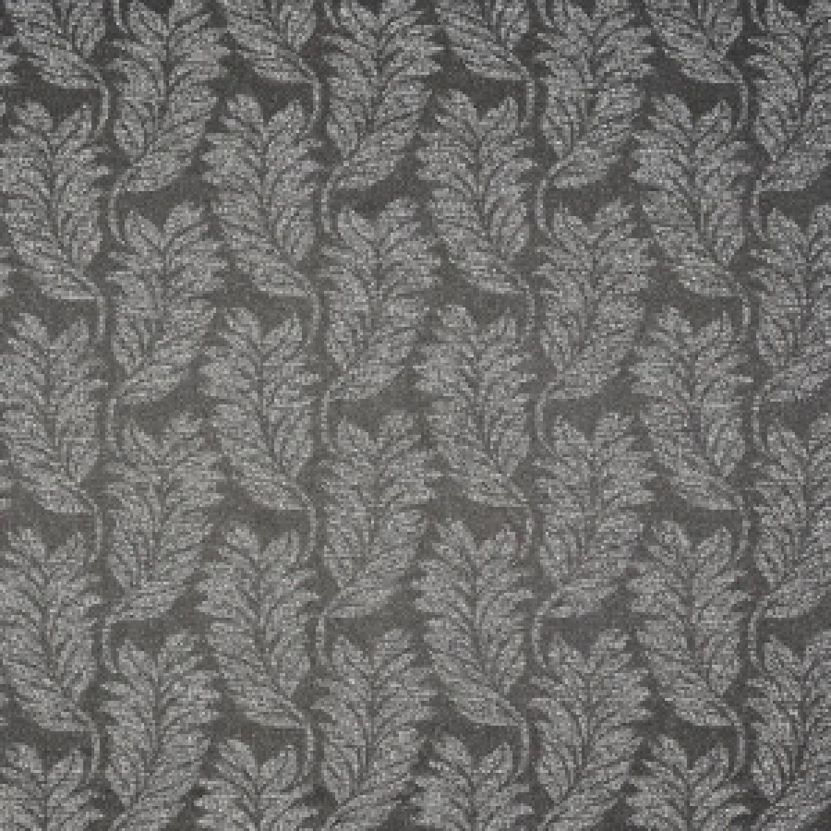 Metallic Jacquard Leaf Lined Curtains - Grey / 168cm / 137cm – image 5