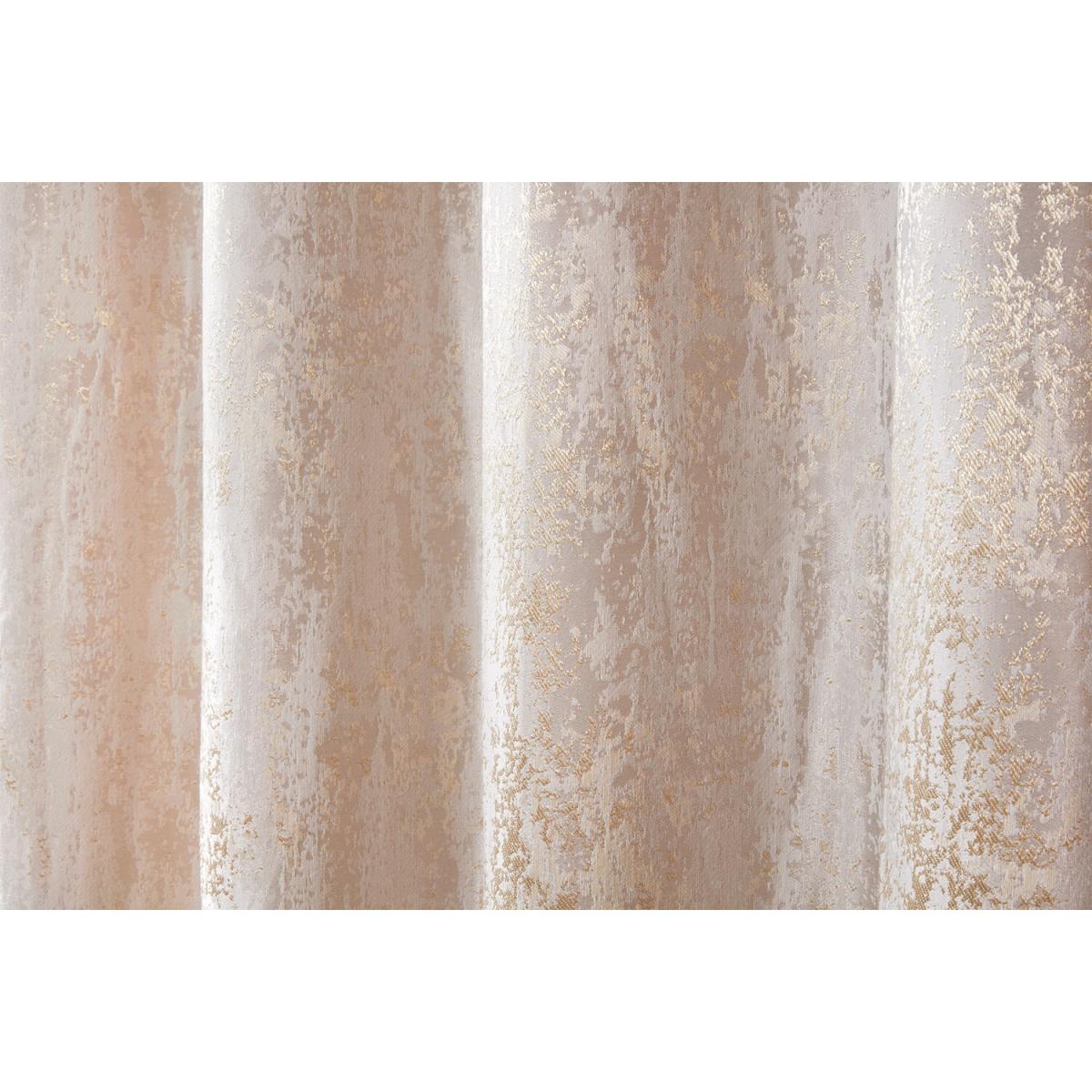 Agadir Jacquard Eyelet Curtains - Champagne / 187cm / 168cm – image 5