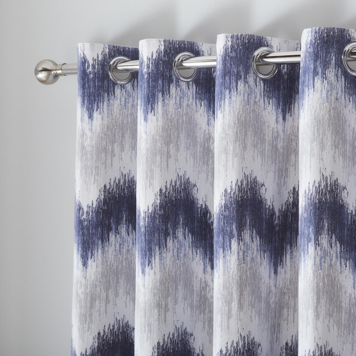 Arizona Navy Eyelet Curtains - Blue / 137cm / 117cm – image 2