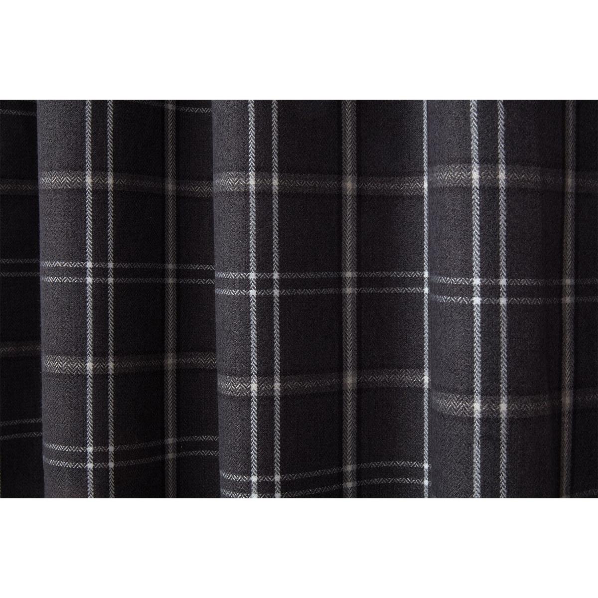 Harrison Eyelet Charcoal Curtains - Charcoal / 168cm / 228cm – image 4