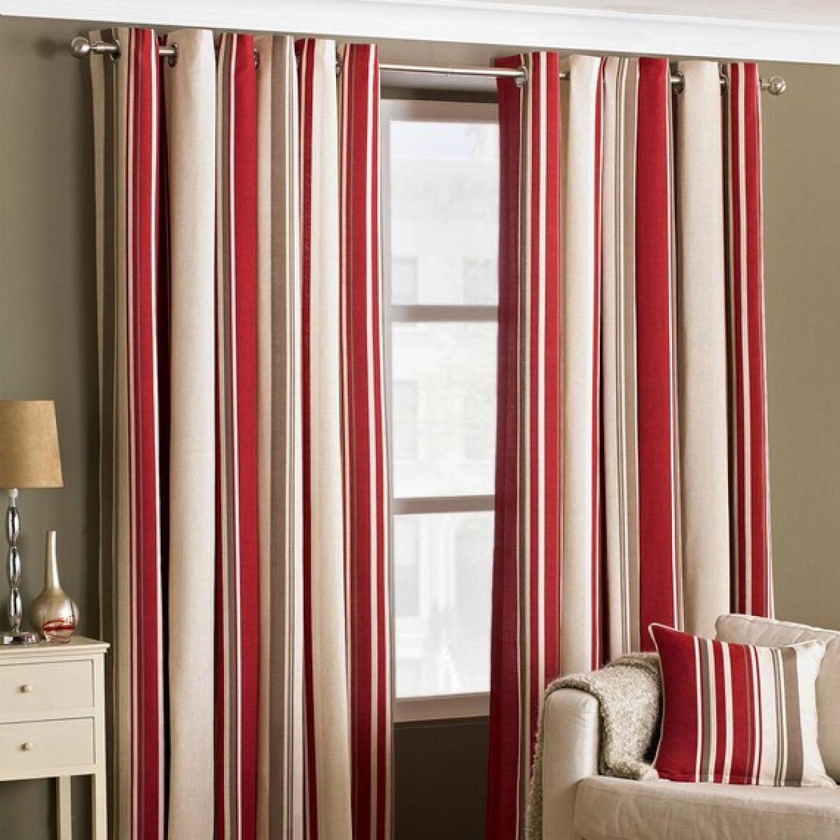 Broadway Stripe Curtain - 168cm / 183cm