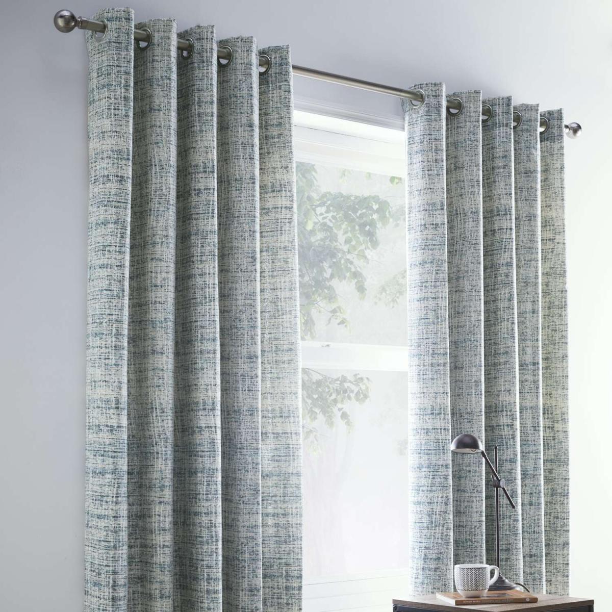 Maine Green Eyelet Curtains - Green / 183cm – image 2