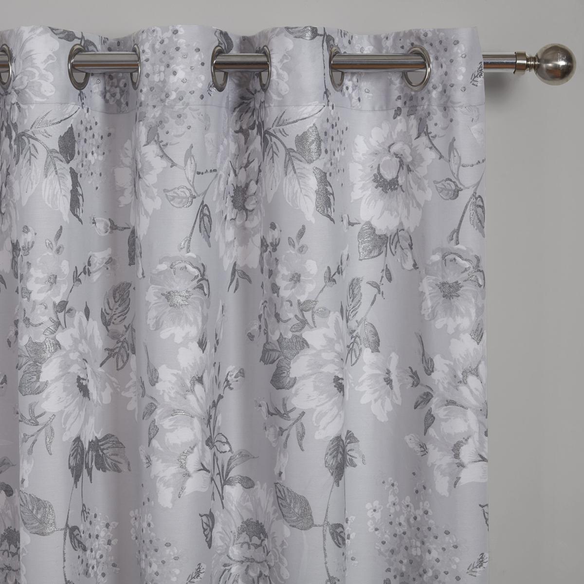 Bella Silver Eyelet Curtains - 168cm / 183cm – image 3