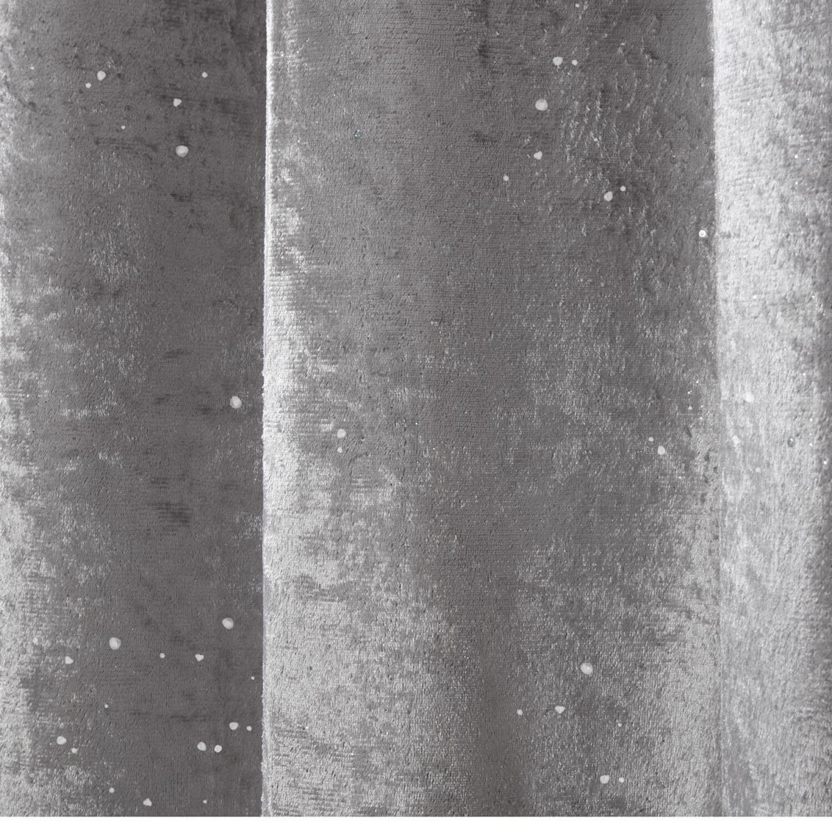 Portia Sparkle Eyelet Curtains - Silver / 229cm – image 4