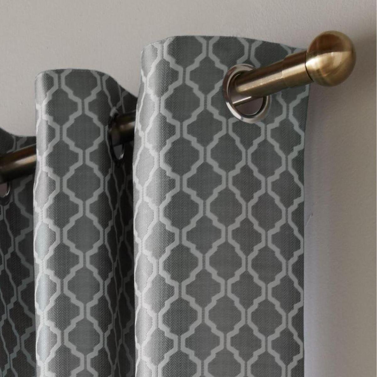 Flections Eyelet Ring Top Curtains - Ochre / 228cm – image 3