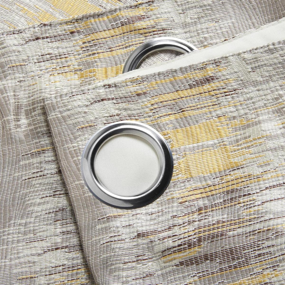 Flections Eyelet Ring Top Curtains - Ochre / 228cm – image 6