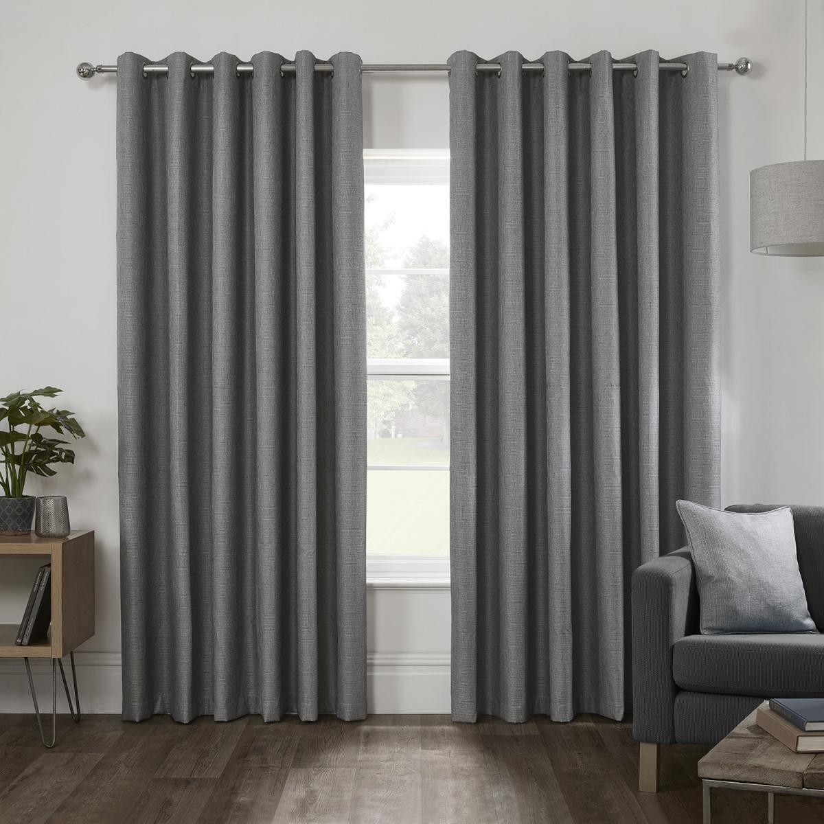 Hoxton Blackout Eyelet Curtains - Navy / 183cm / 168cm – image 2