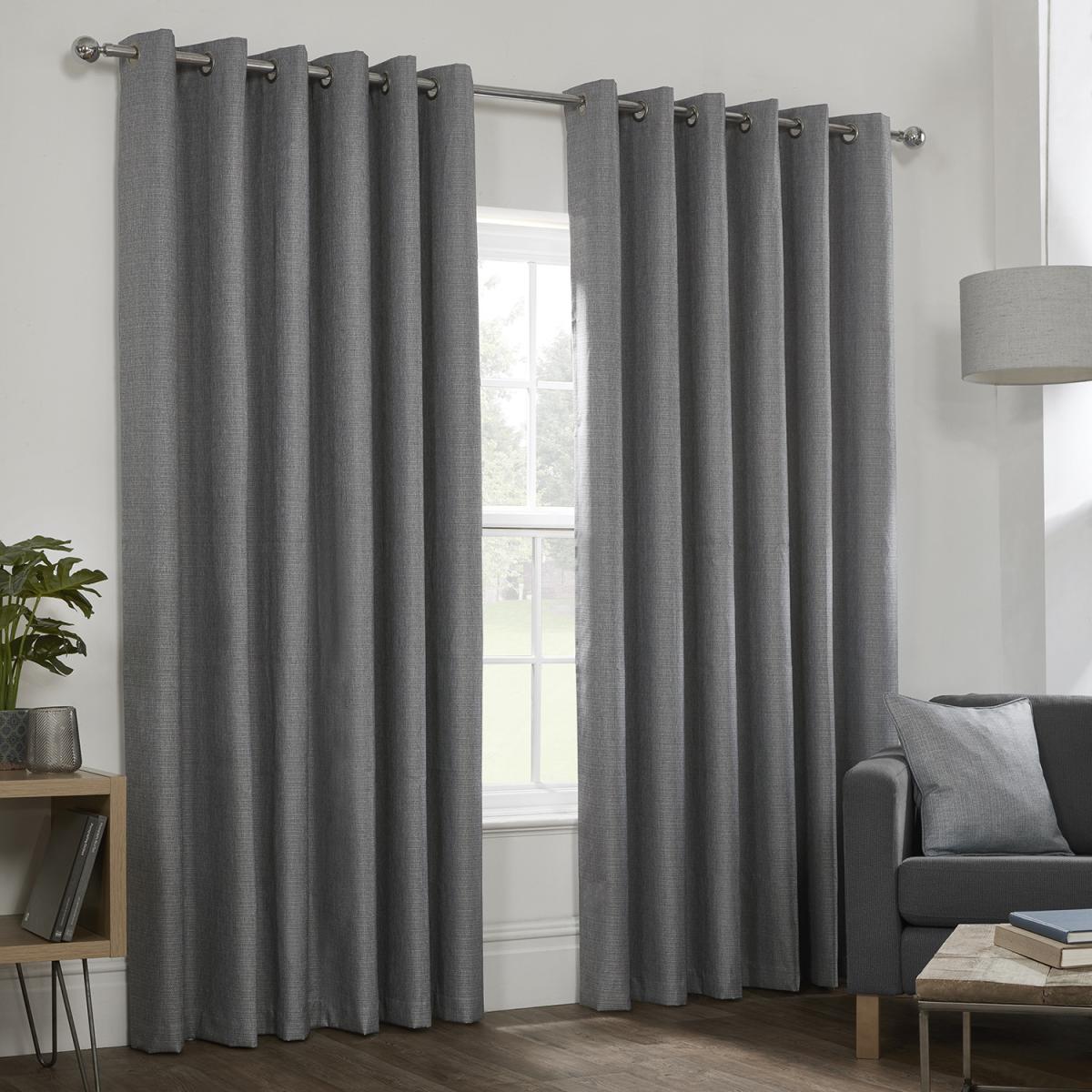 Hoxton Blackout Eyelet Curtains - Navy / 183cm / 168cm – image 12