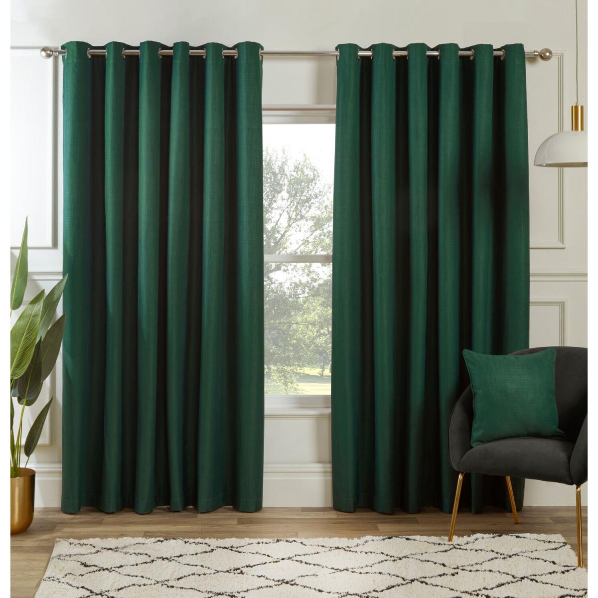 Hoxton Blackout Eyelet Curtains - Navy / 183cm / 168cm – image 36