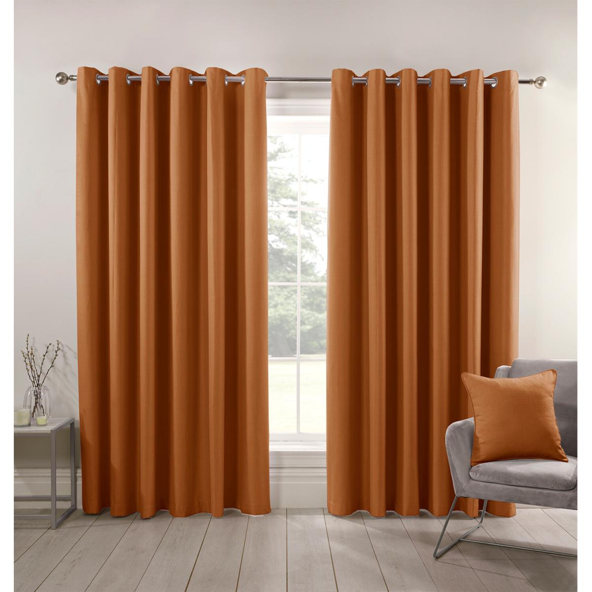 Hoxton Blackout Eyelet Curtains - Navy / 183cm / 168cm – image 8
