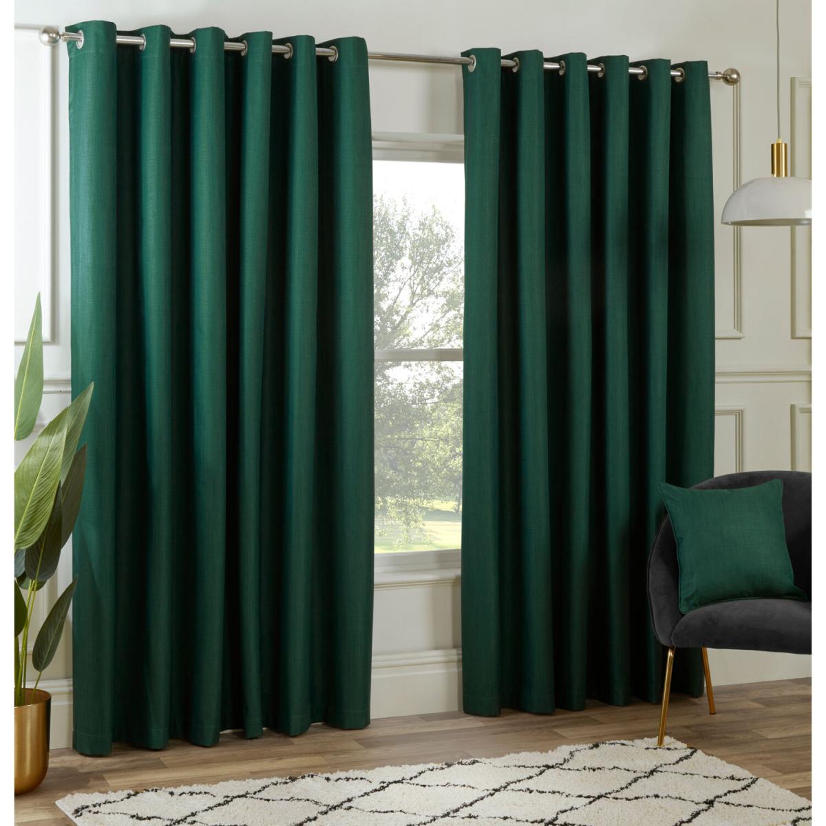 Hoxton Blackout Eyelet Curtains - Navy / 183cm / 168cm – image 9