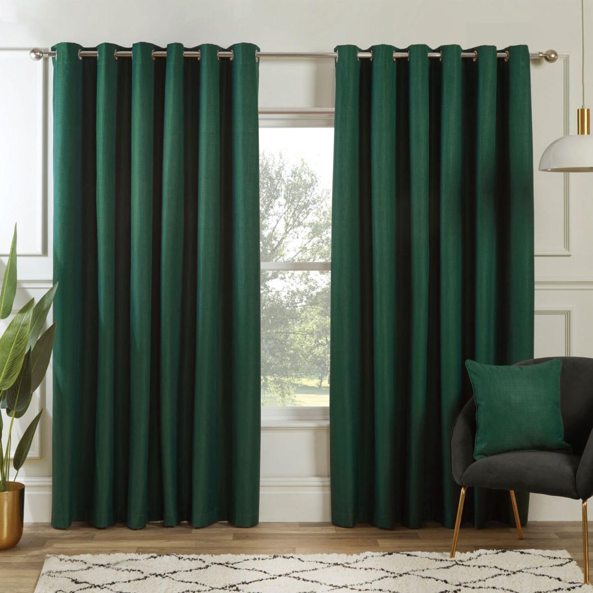 Hoxton Blackout Eyelet Curtains - Navy / 183cm / 168cm – image 10