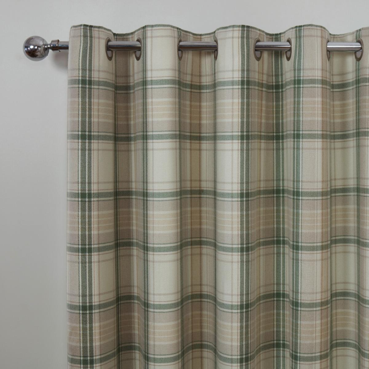 Hatfield Check Blackout Curtains - Blush / 168cm / 137cm – image 13