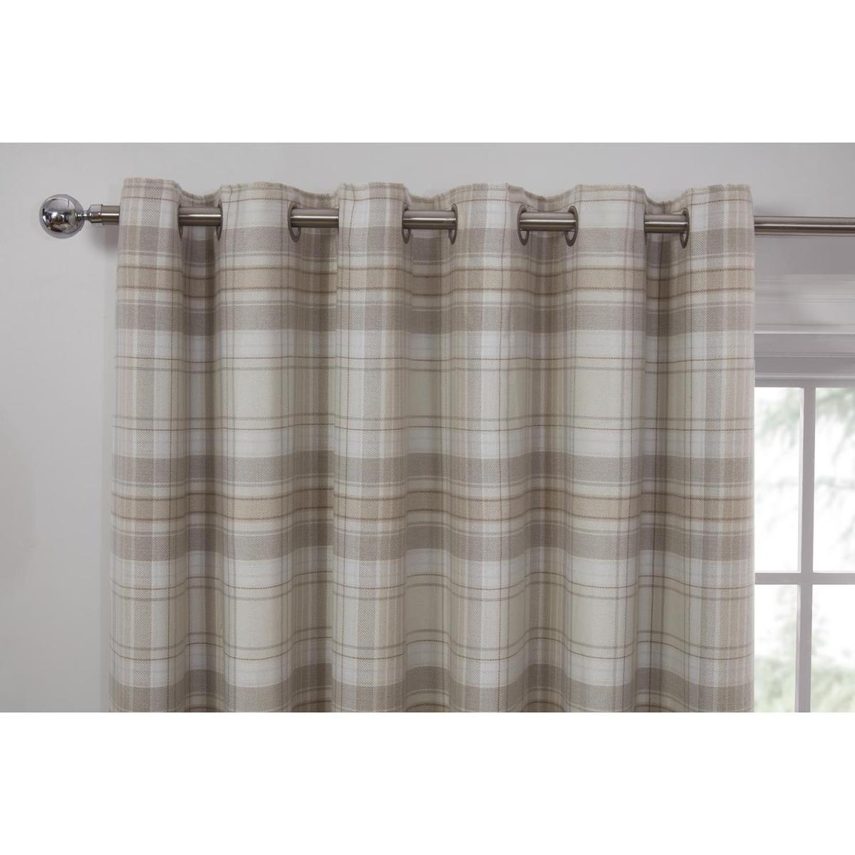 Hatfield Check Blackout Curtains - Blush / 168cm / 137cm – image 14