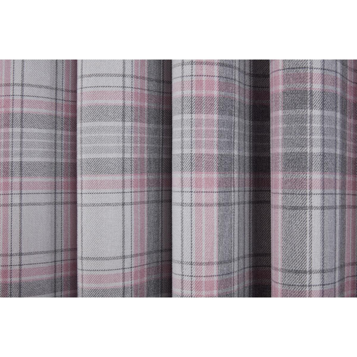 Hatfield Check Blackout Curtains - Blush / 168cm / 137cm – image 5