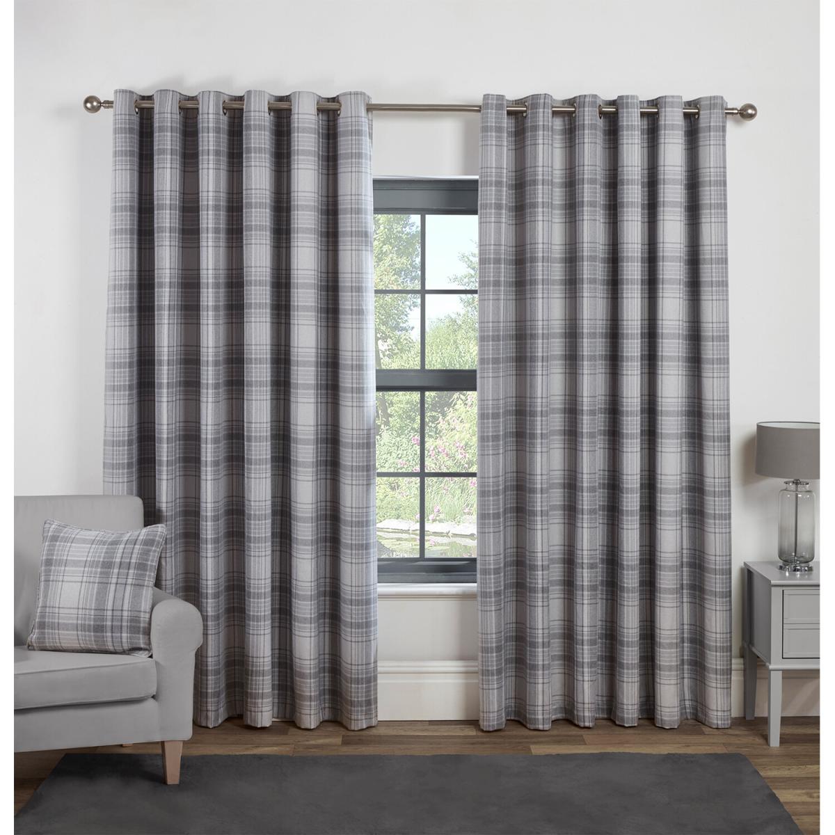 Hatfield Check Blackout Curtains - Blush / 168cm / 137cm – image 6