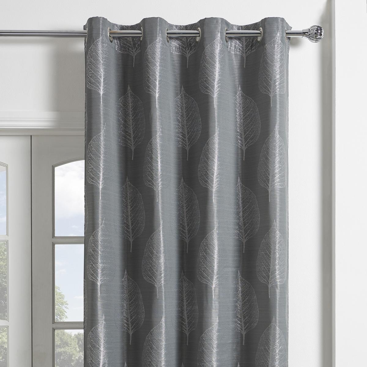 Avery Jacquard Leaf Panel Grey - Grey – image 2