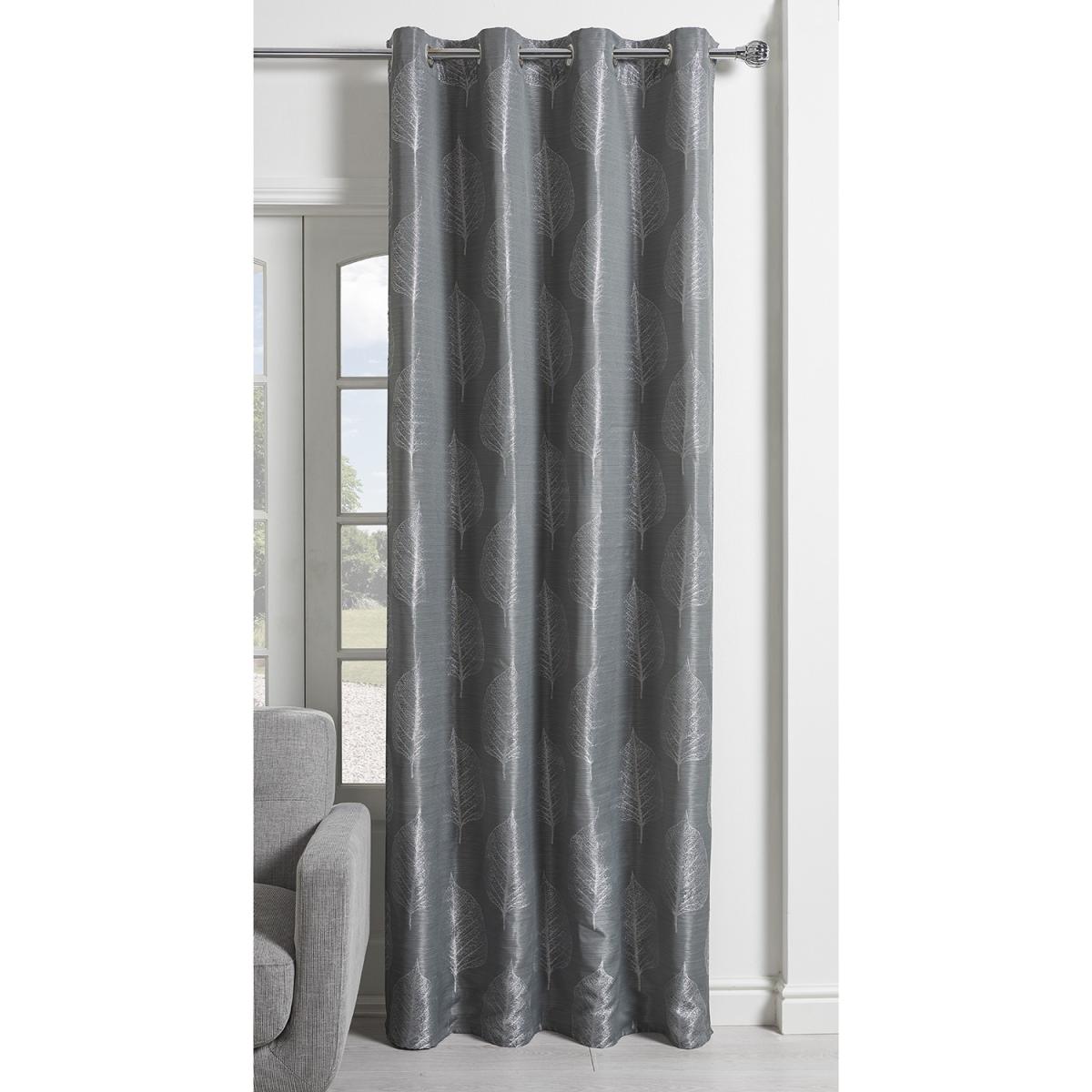 Avery Jacquard Leaf Panel Grey - Grey – image 3