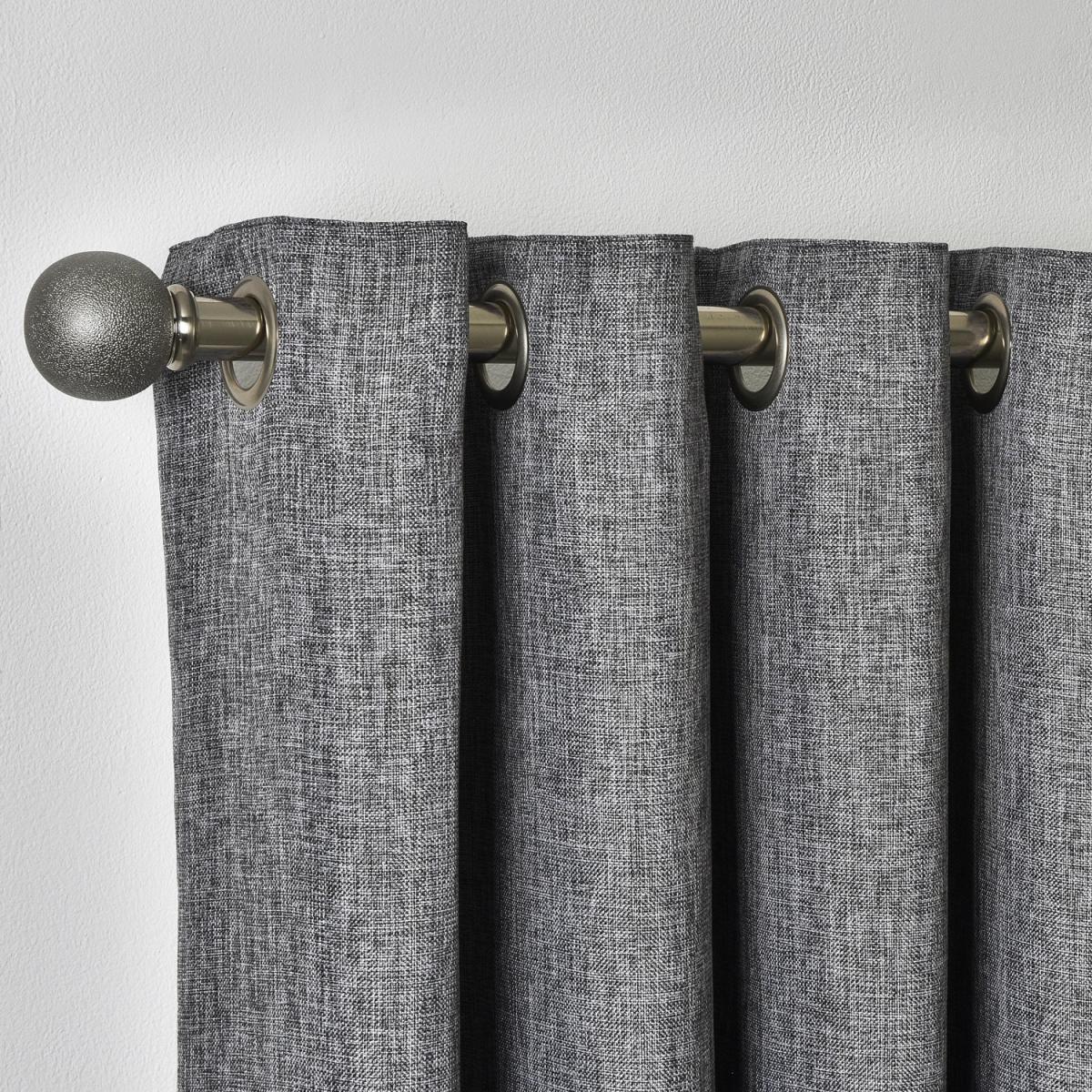 Chatsworth Eyelet Curtains - Slate / 229cm – image 2