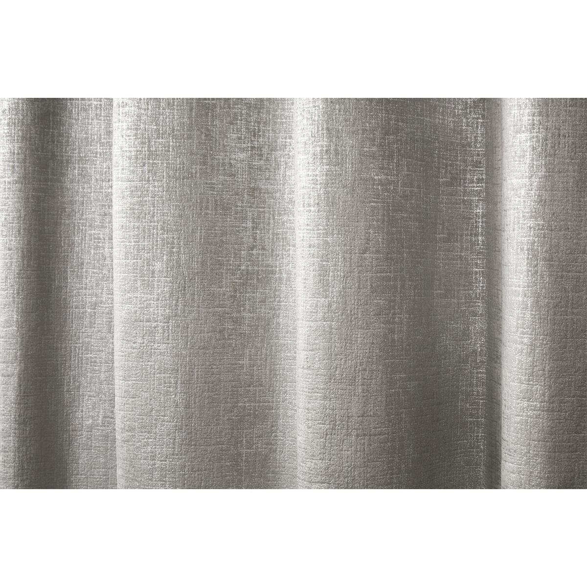Metallic Velvet Eyelet Curtains - Silver / 183cm / 229cm – image 5