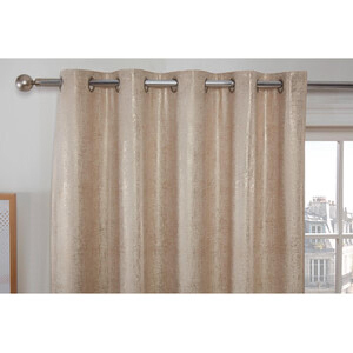 Metallic Velvet Eyelet Curtains - Silver / 183cm / 229cm – image 8