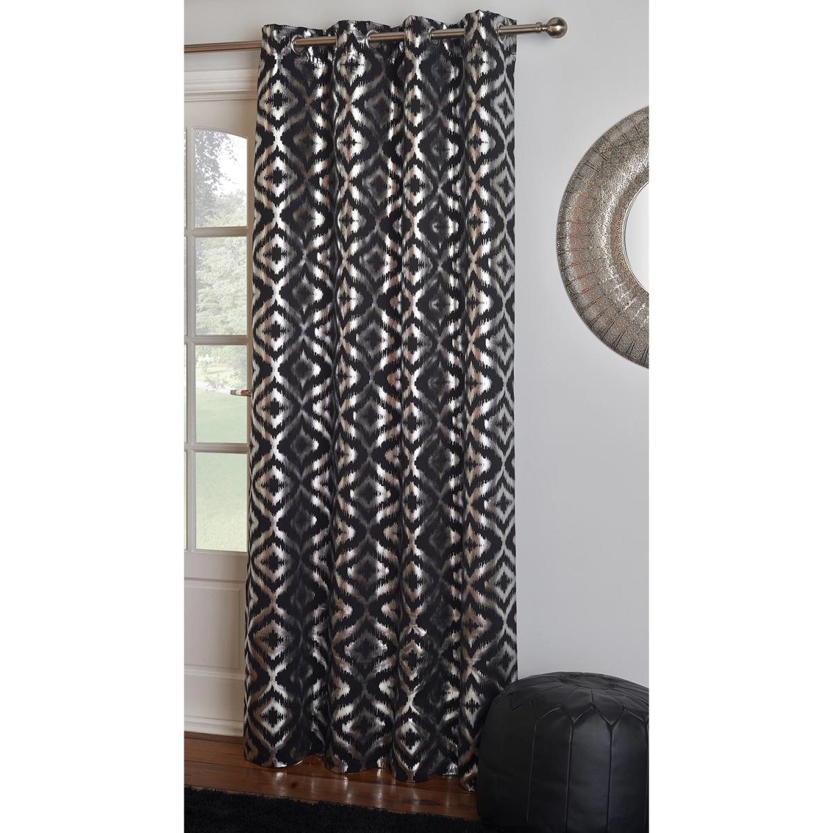 Sierra Foil Print Blackout Panel - Black – image 4