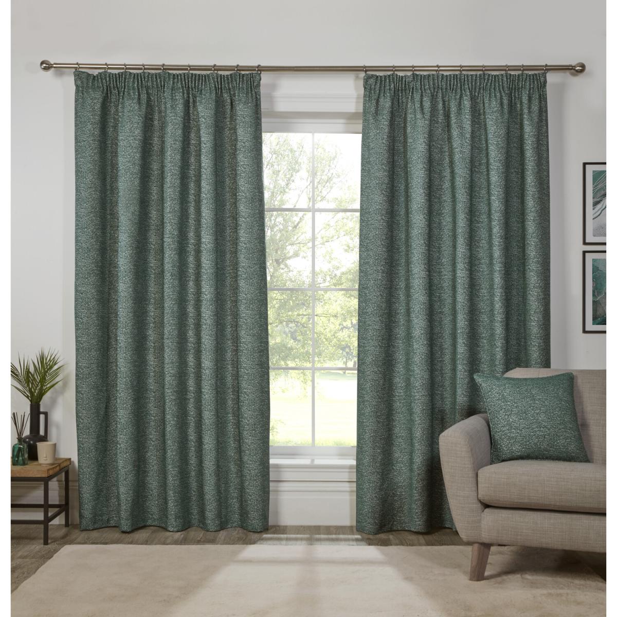 Rennes Chenille Taped Curtains - Mink / 183cm / 168cm – image 2
