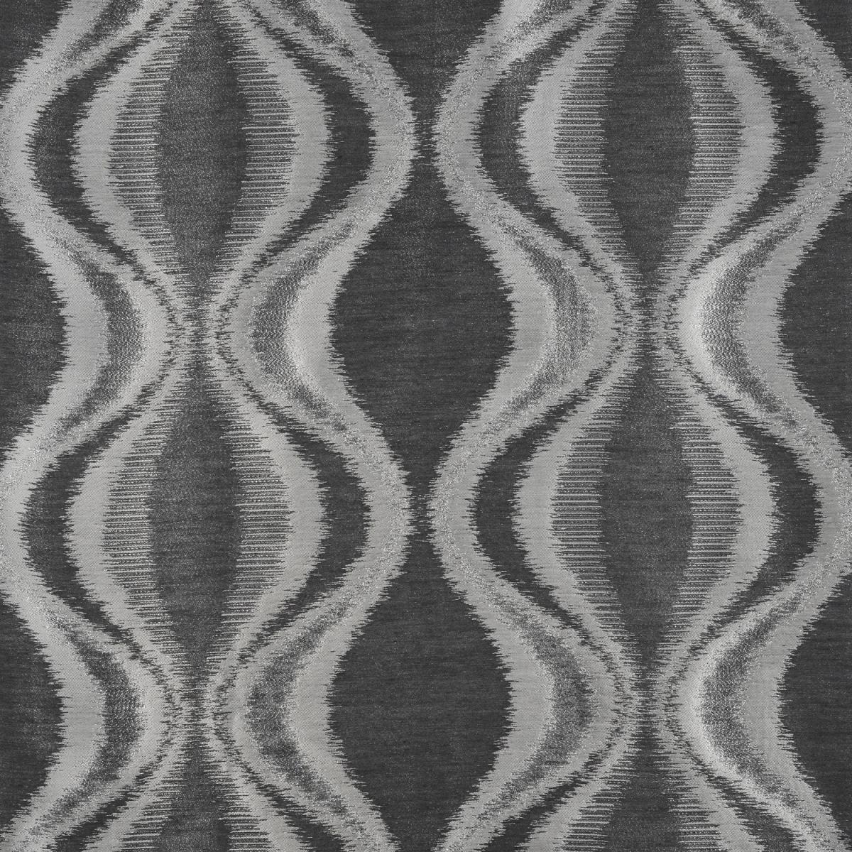 Shimmer Wave Eyelet Curtains - Dark Grey / 229cm – image 4