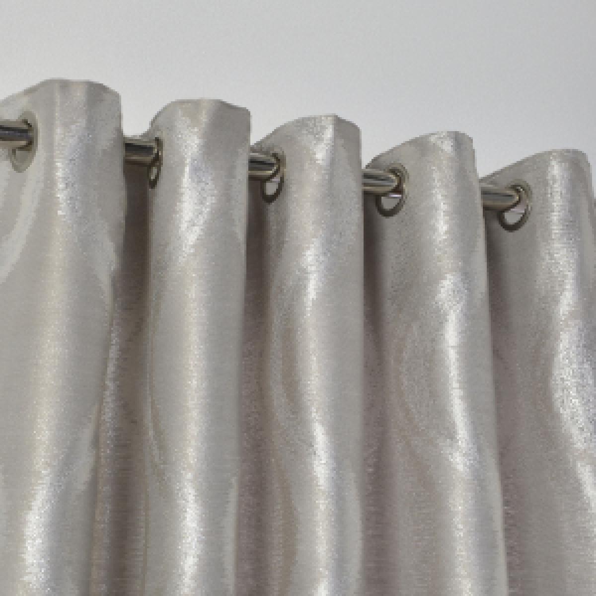 Shimmer Wave Eyelet Curtains - Dark Grey / 229cm – image 7