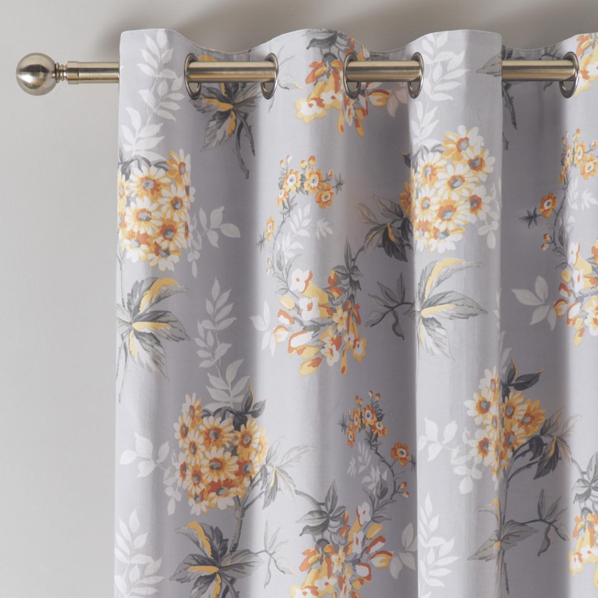 Aston Eyelet Curtains - Yellow / 168cm / 183cm – image 2