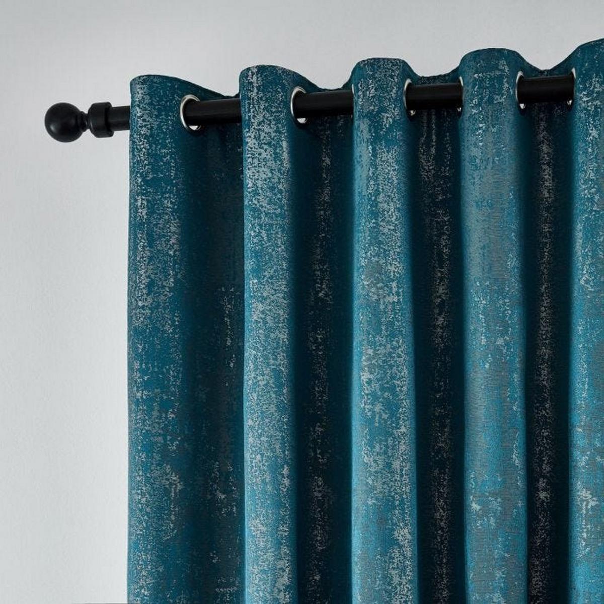 Roma Lined Eyelet Curtains in Emerald Green by Helena Springfield – image 2