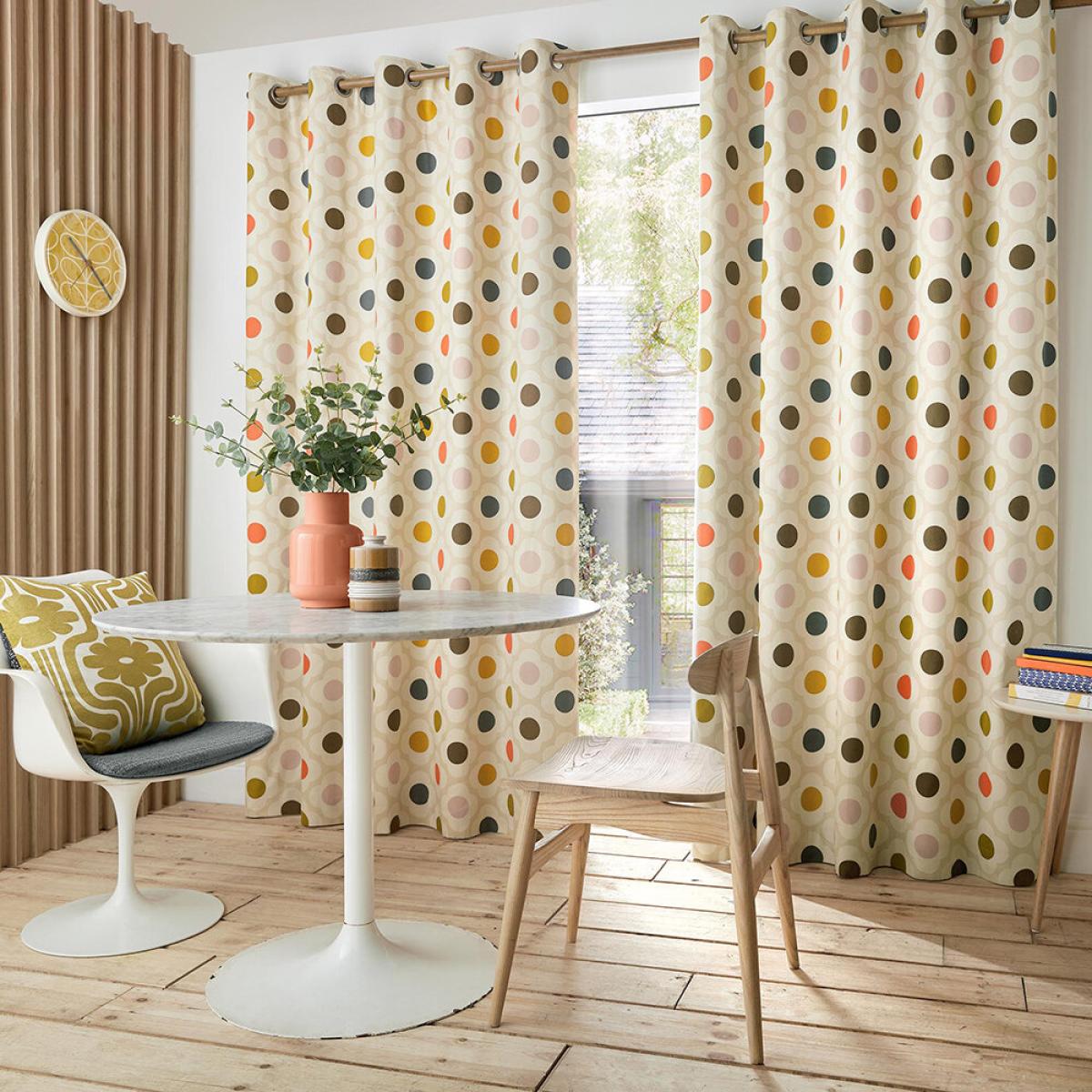Spot Flower Eyelet Curtains By Orla Kiely in Summer Multi – image 1