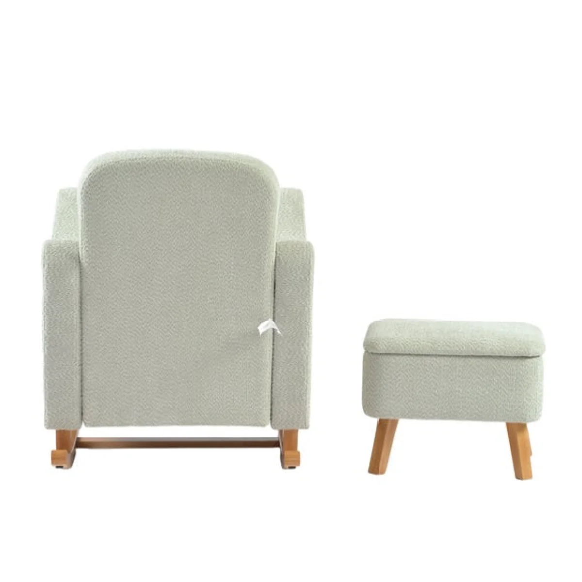 Bebe & Beyond Boucle Soother Nursing Chair with Storage Stool – image 6