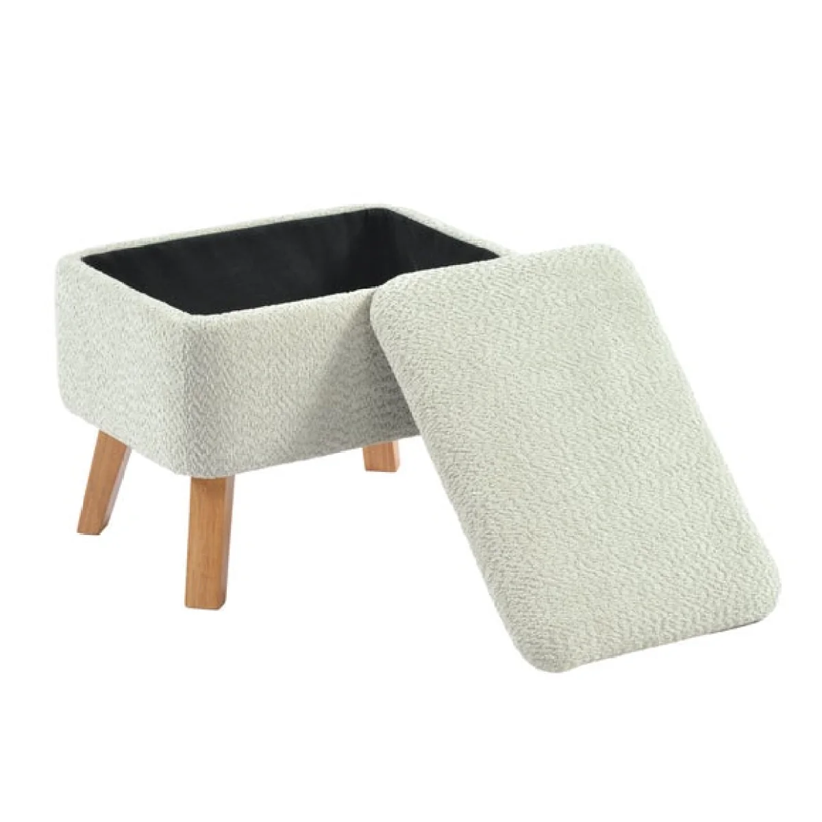Bebe & Beyond Boucle Soother Nursing Chair with Storage Stool – image 7