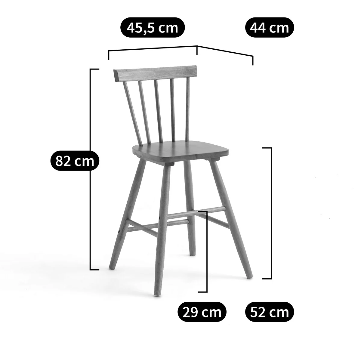 Jyko Junior Spindle Back Chair in Solid Rubberwood – image 8